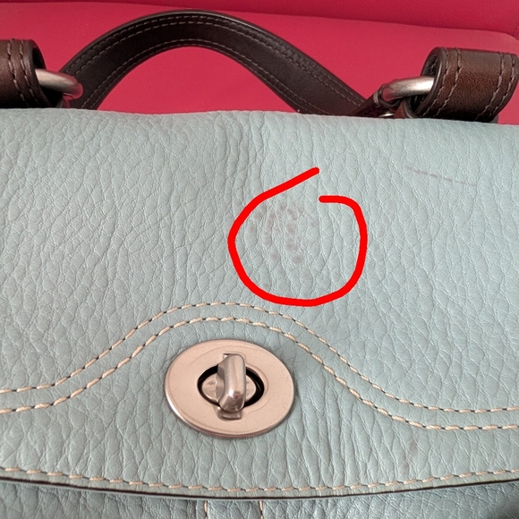 Coach Vintage Chelsea Satchel in Light Blue - EUC! - Picture 7 of 10